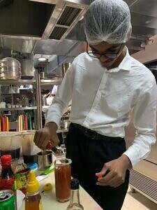 Making drinks by our special needs